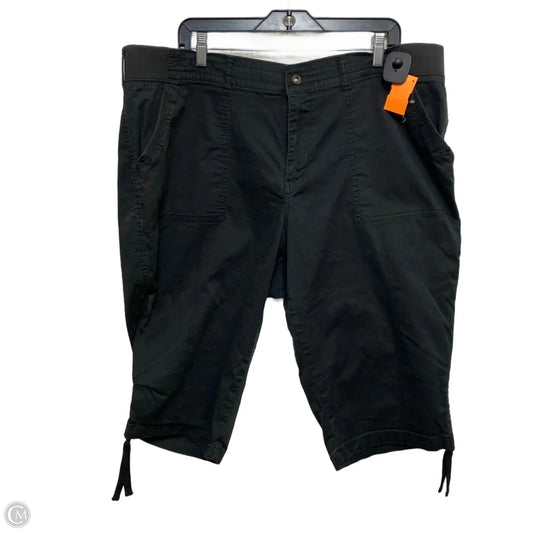 Capris By Lee In Black, Size: 22