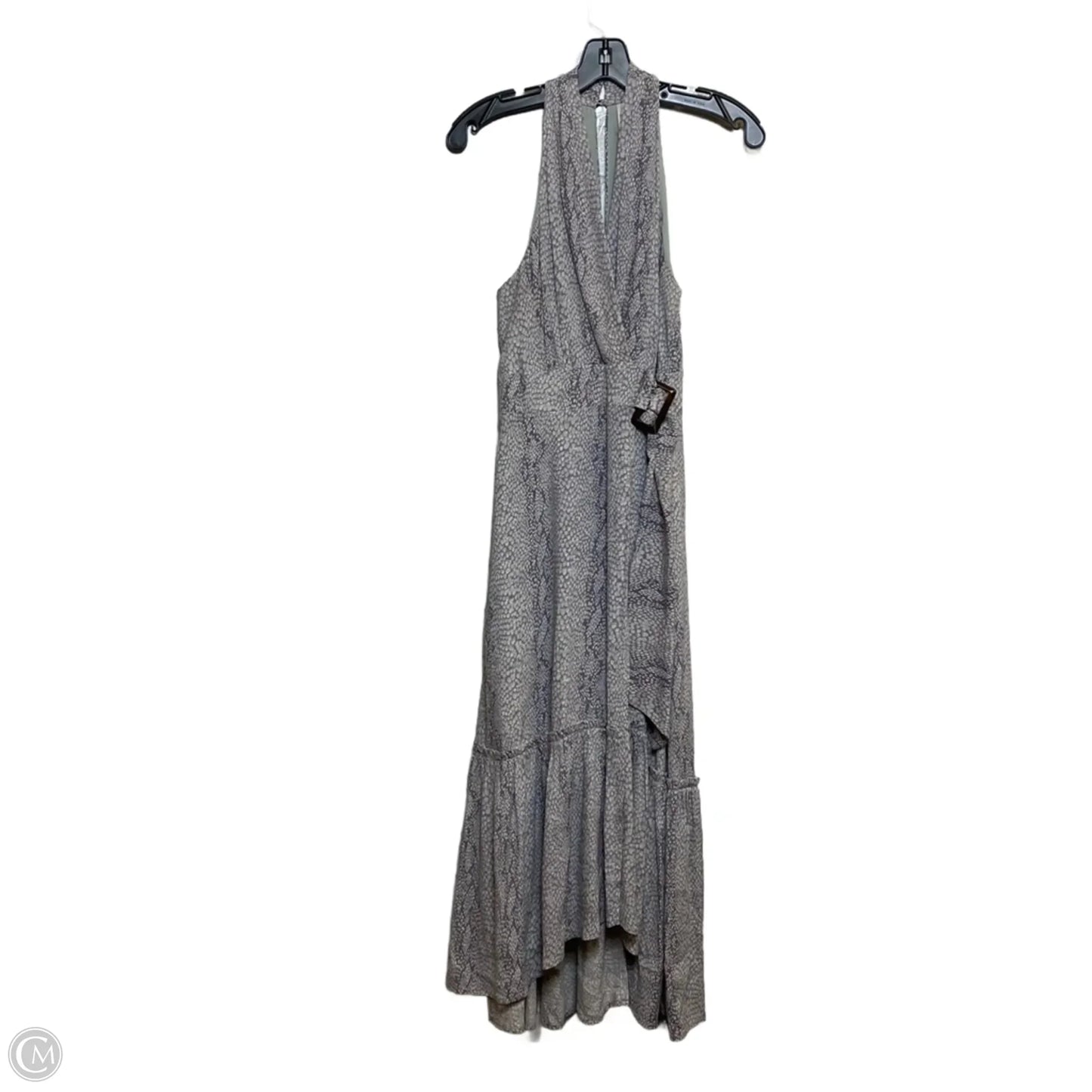 Dress Casual Maxi By Anthropologie In Green & Grey, Size: Xs