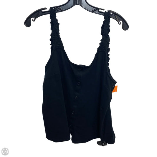 Top Sleeveless By Ana In Black, Size: Xl