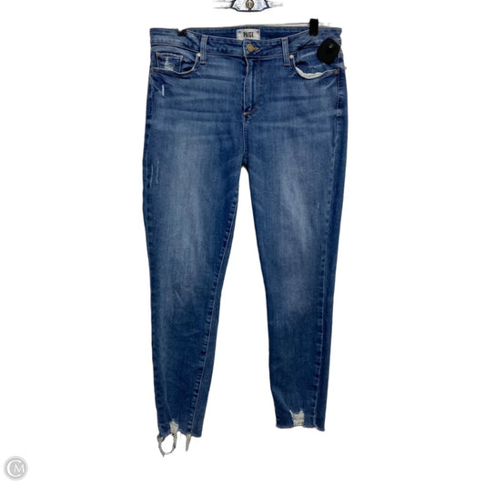 Jeans Designer By Paige In Blue Denim, Size: 14