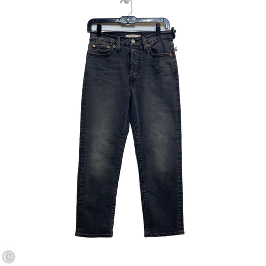 Jeans Straight By Levis In Grey Denim, Size: 6