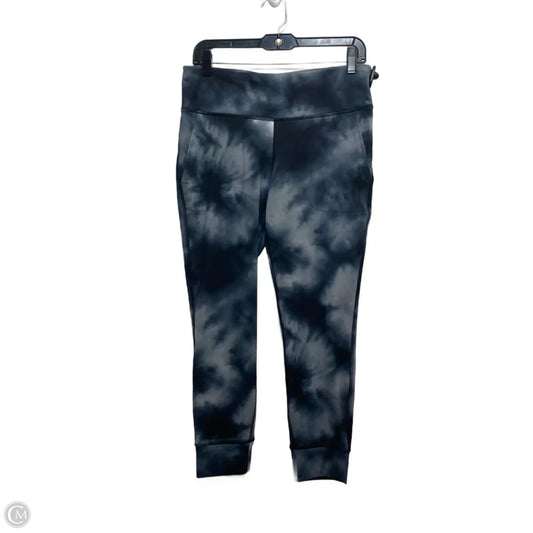 Athletic Leggings By Champion In Black & Grey, Size: L