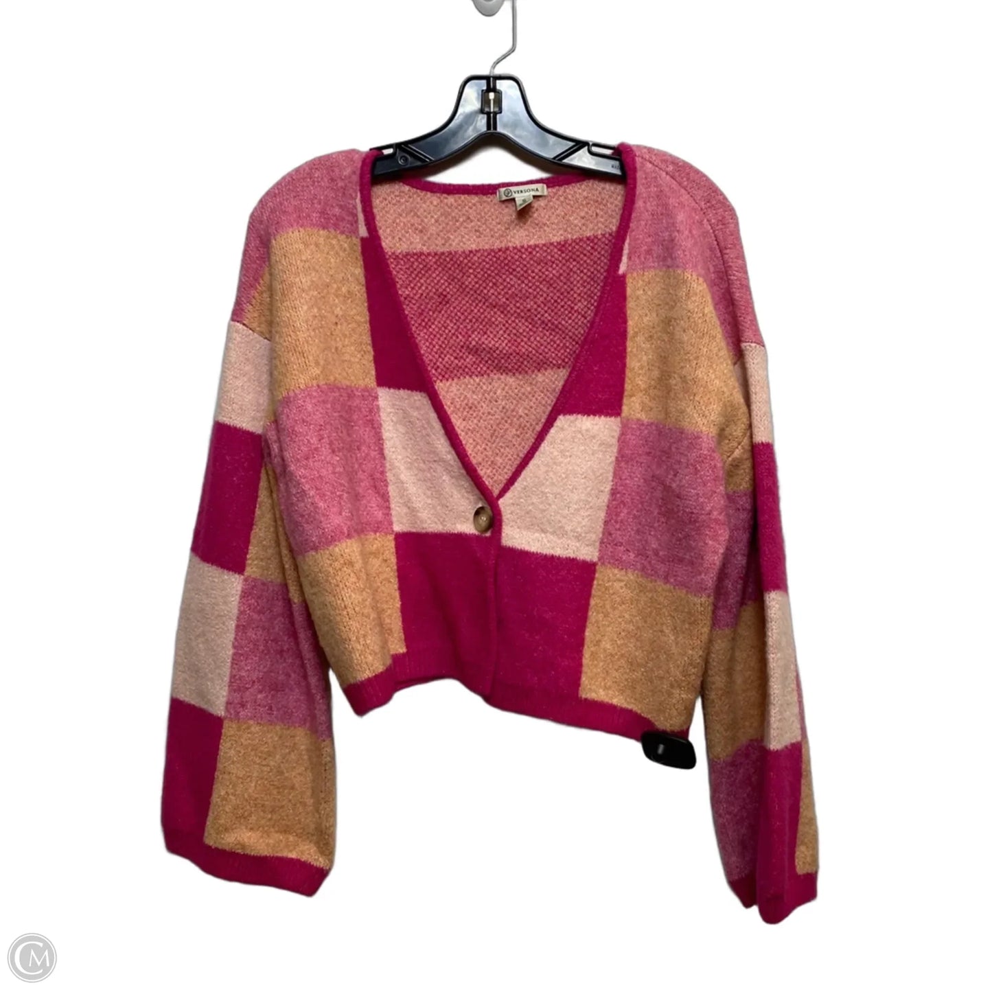 Sweater 2pc By Versona In Orange & Pink, Size: S
