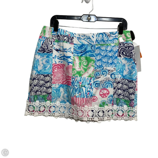 Skirt Designer By Lilly Pulitzer In Blue & Green, Size: M