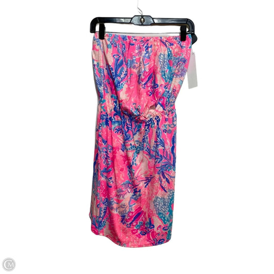 Dress Designer By Lilly Pulitzer In Blue & Pink, Size: S