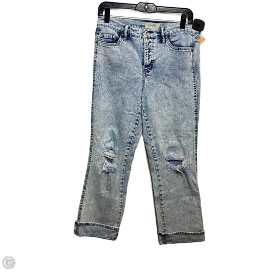 Jeans Cropped By Jessica Simpson In Blue Denim, Size: 6