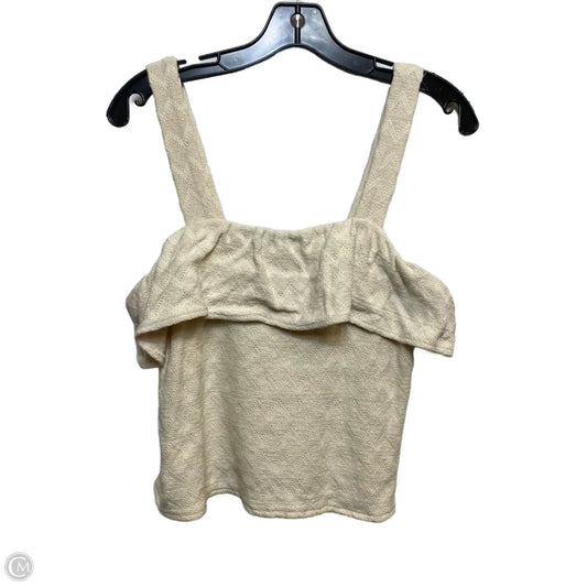 Top Sleeveless By Madewell In Cream, Size: M
