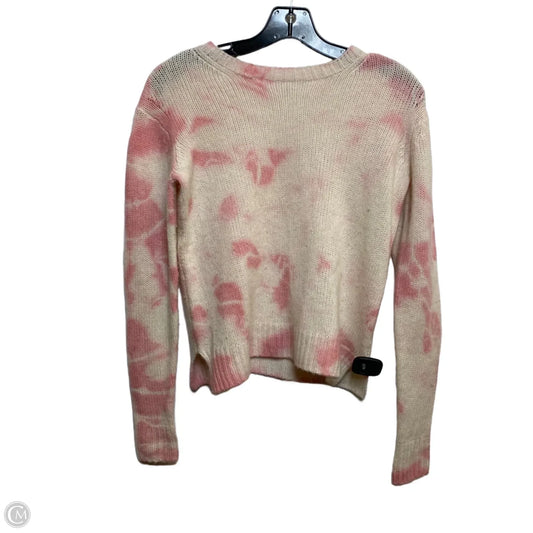 Sweater Cashmere By The Cashmere Project In Cream & Pink, Size: Xs