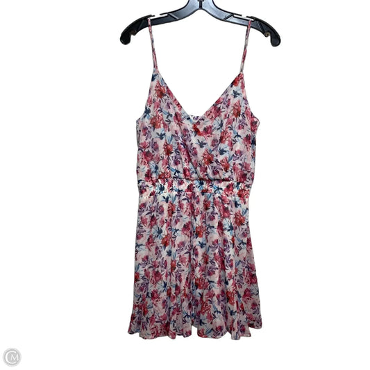 Dress Casual Short By Francesca's In Pink & Purple, Size: M