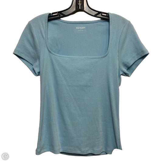 Top Short Sleeve Basic By Old Navy In Blue, Size: M