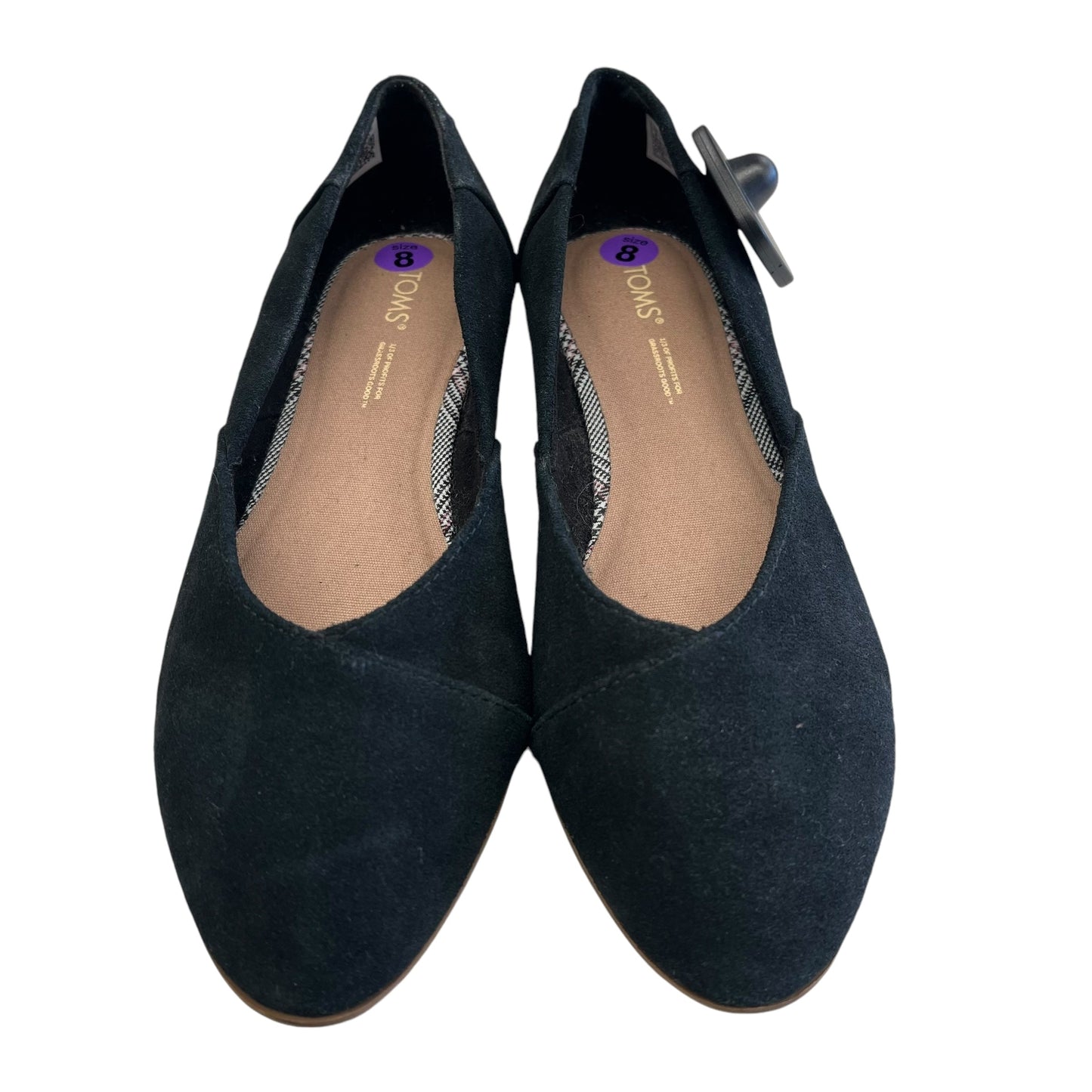 Shoes Flats By Toms In Black, Size: 8