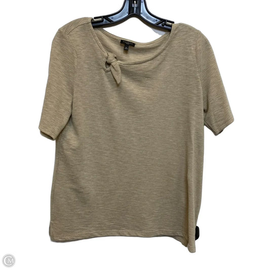 Top Short Sleeve By Talbots In Tan, Size: Mp