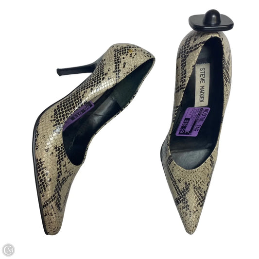 Shoes Heels Stiletto By Steve Madden In Snakeskin Print, Size: 6.5