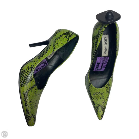 Shoes Heels Stiletto By Steve Madden In Green, Size: 7