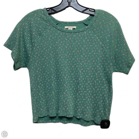 Top Short Sleeve Basic By American Eagle In Green, Size: L