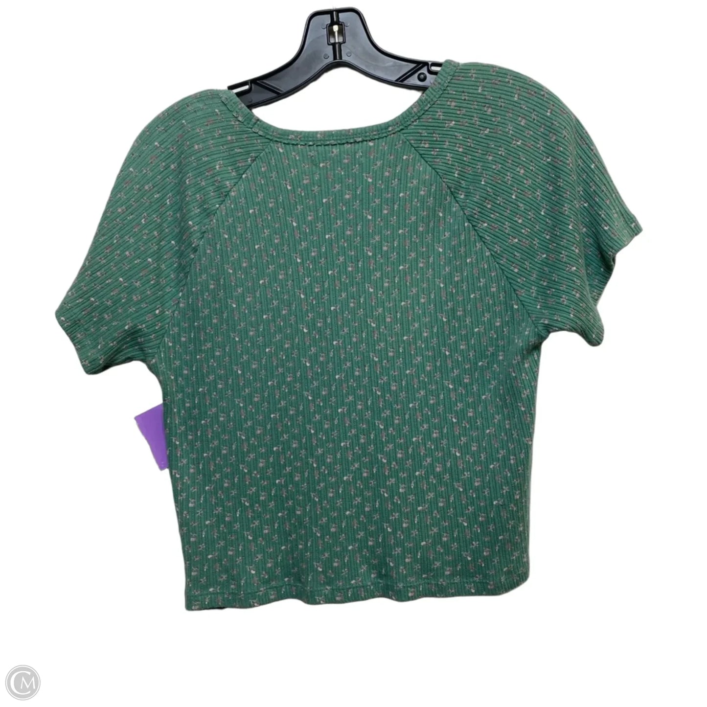 Top Short Sleeve Basic By American Eagle In Green, Size: L