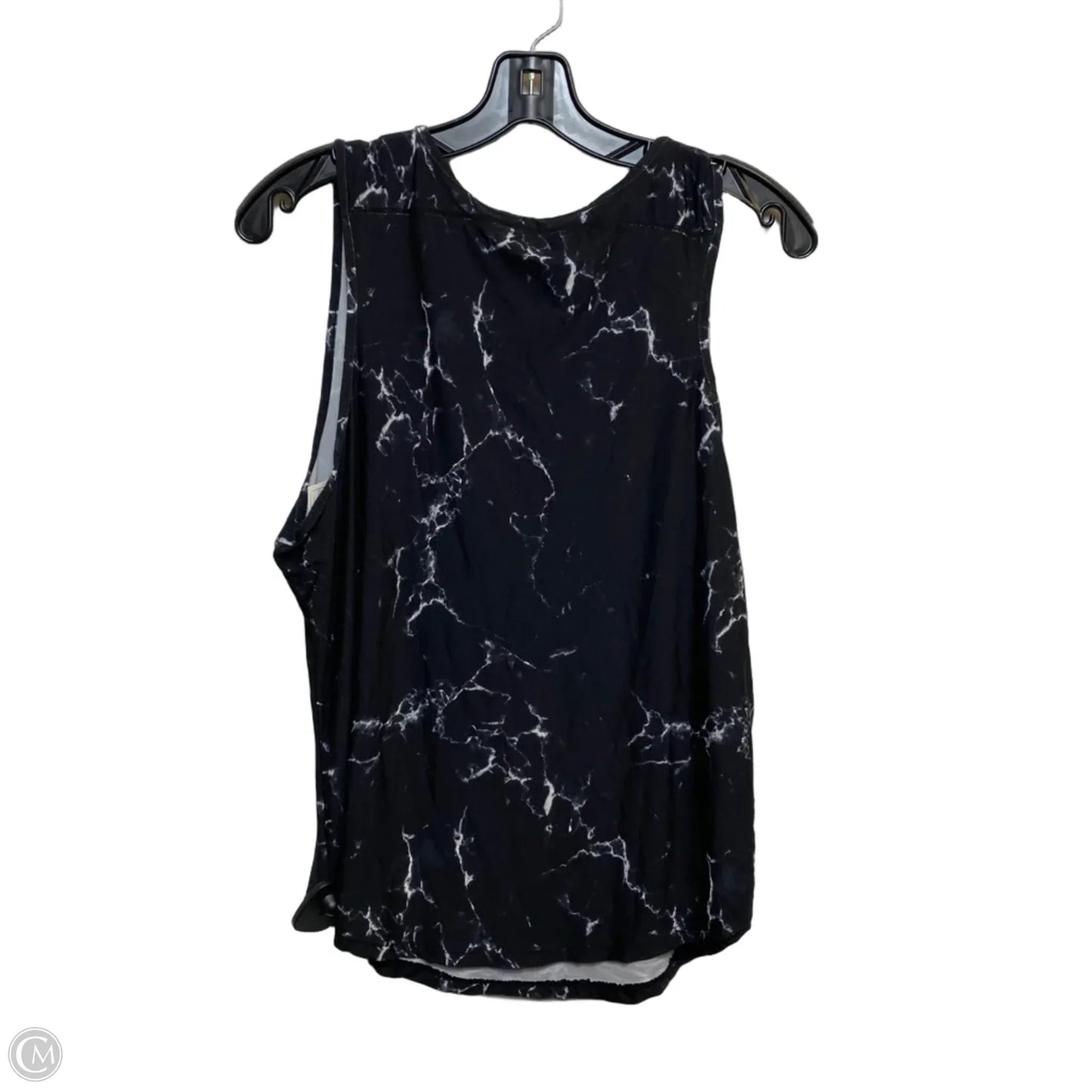 Athletic Tank Top By Buffbunny In Black & White, Size: Xl