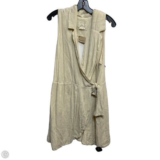 Dress Casual Short By Anthropologie In Cream, Size: 2x