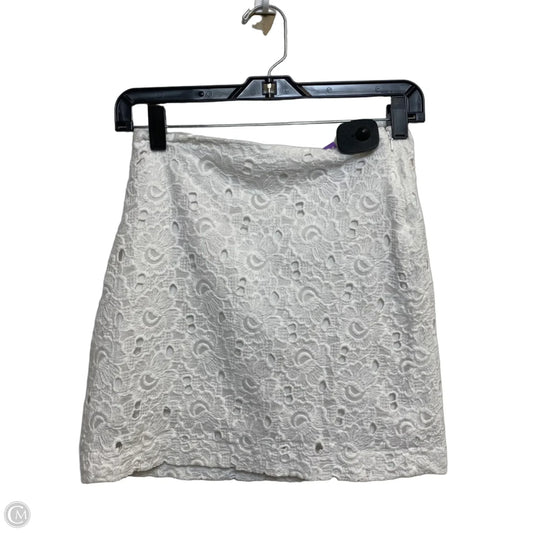 Skirt Mini & Short By Brooks Brothers In White, Size: Xs