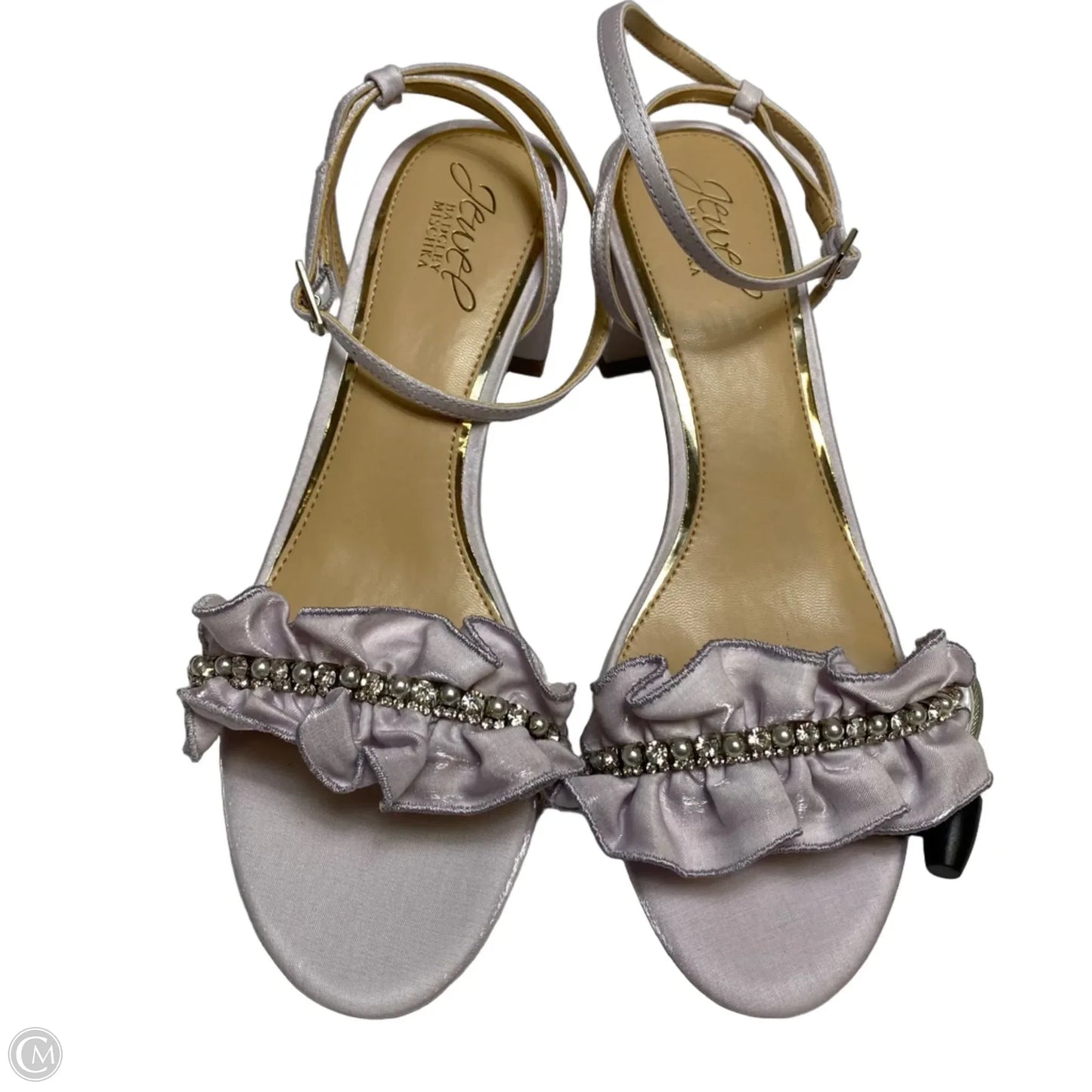 Sandals Designer By Badgley Mischka In Purple, Size: 8