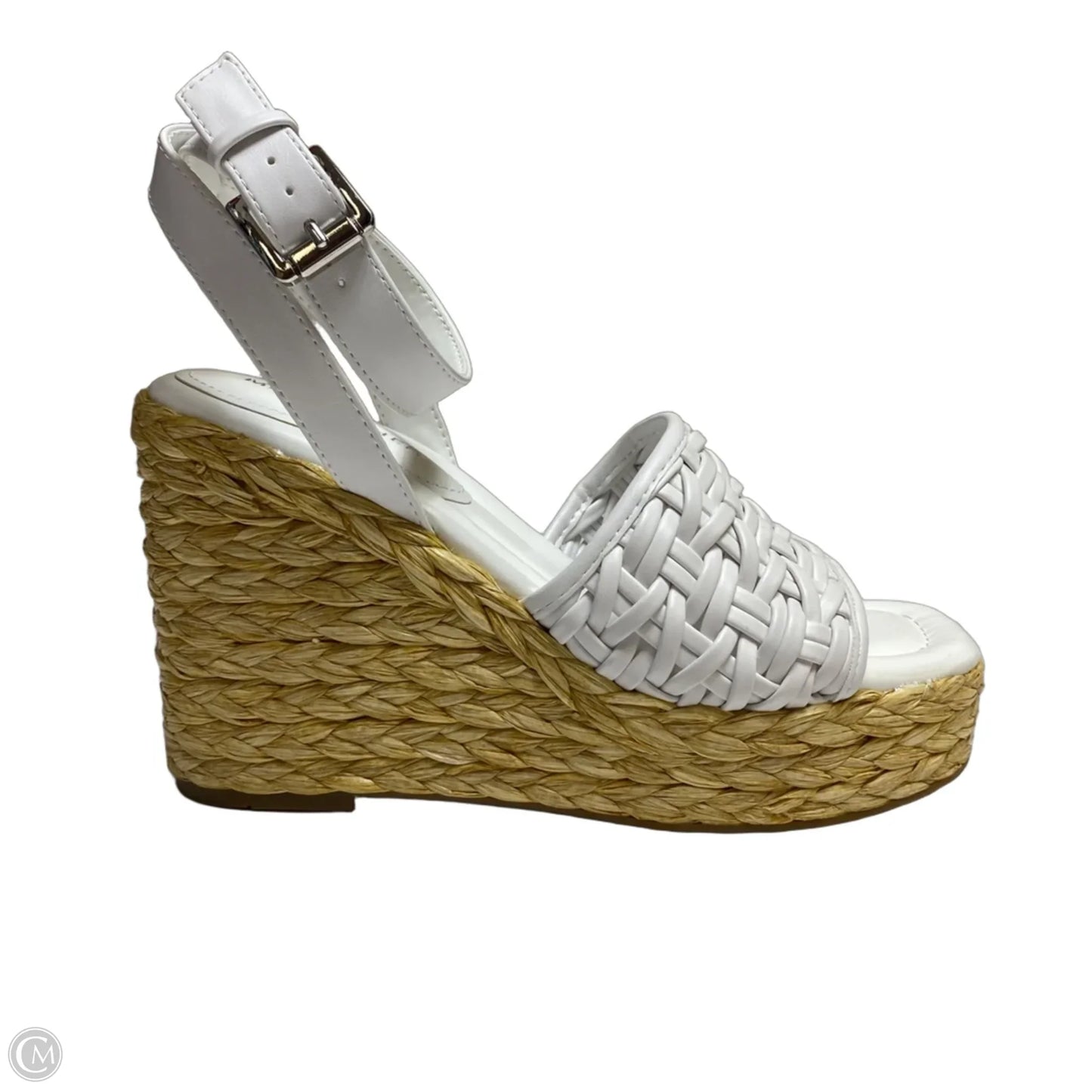 Sandals Heels Wedge By Marc Fisher In White, Size: 8