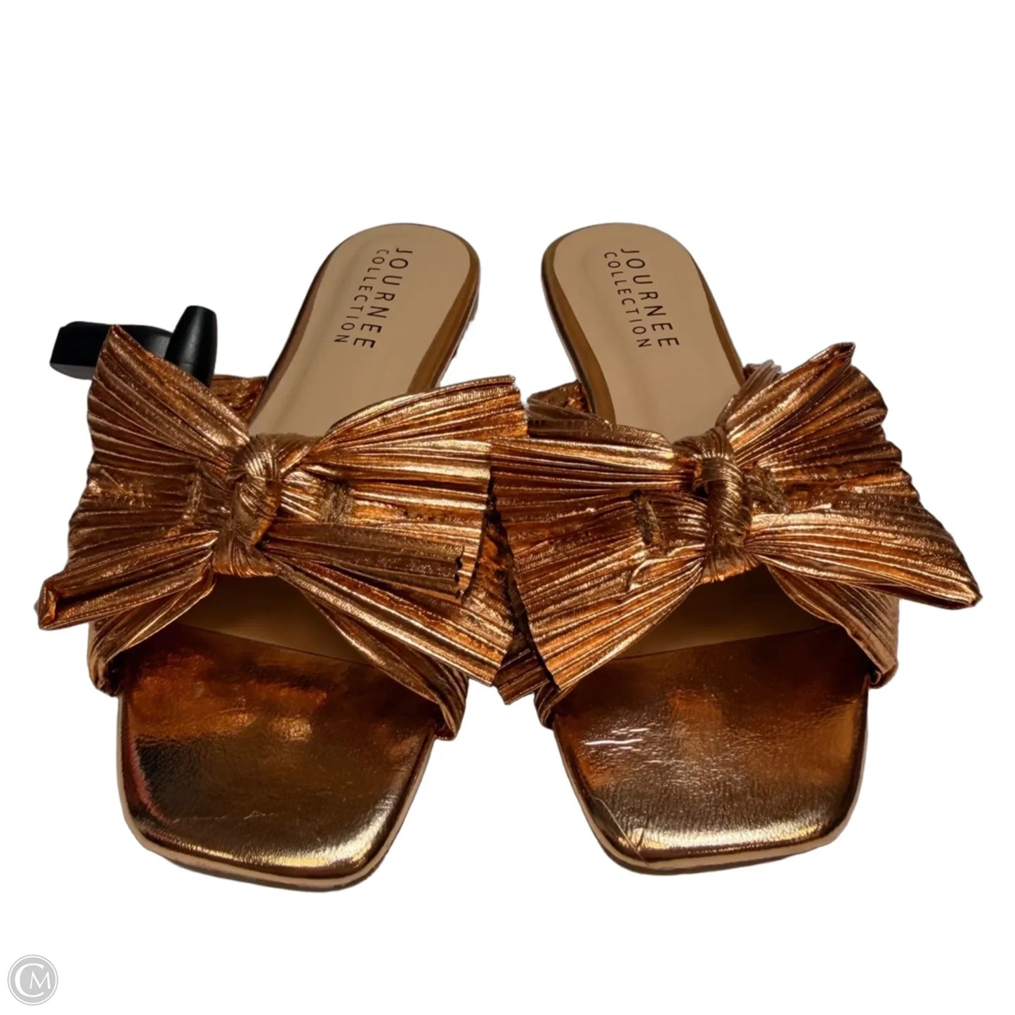 Sandals Flats By Journee In Rose Gold, Size: 7