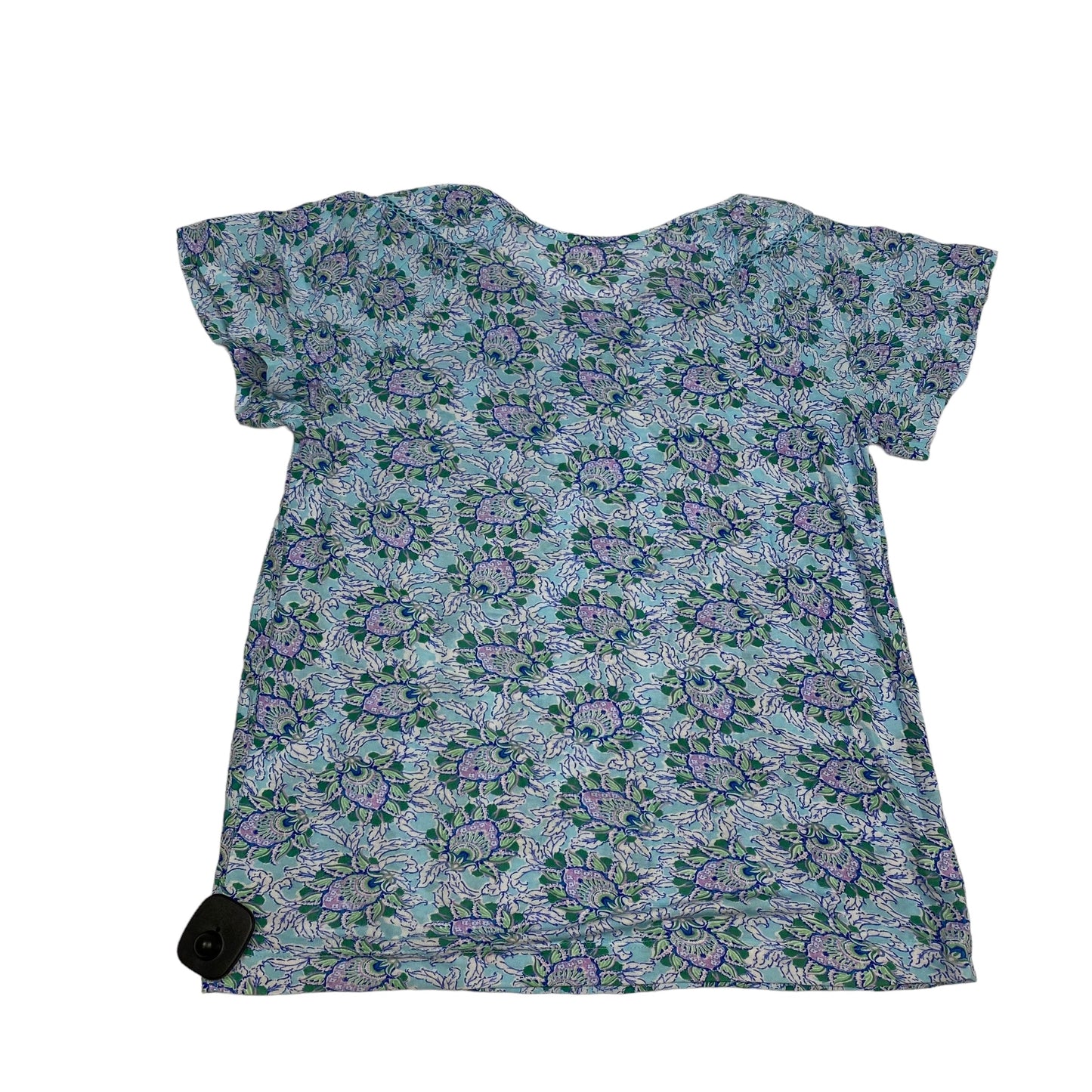 Blue Top Short Sleeve Loft, Size Xs