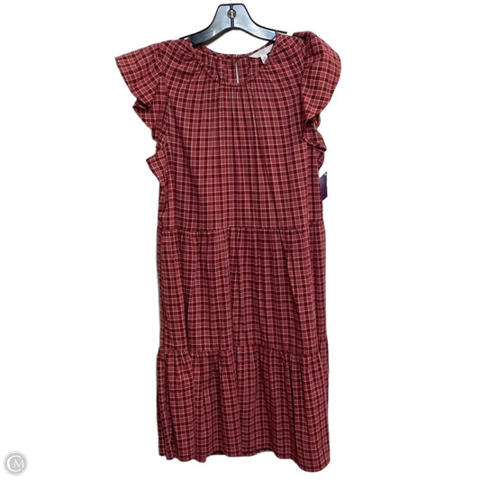 Dress Casual Short By Time And Tru In Red, Size: M