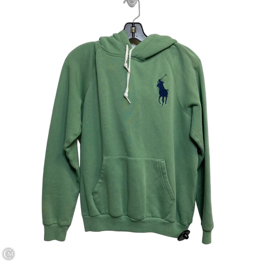 Sweatshirt Hoodie By Polo Ralph Lauren In Green, Size: M