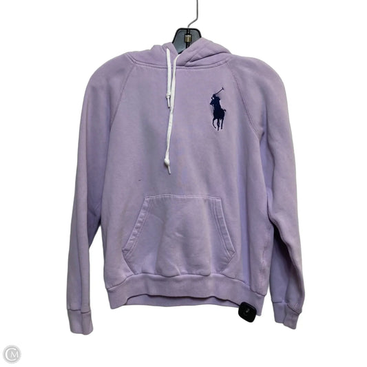 Sweatshirt Hoodie By Polo Ralph Lauren In Purple, Size: M
