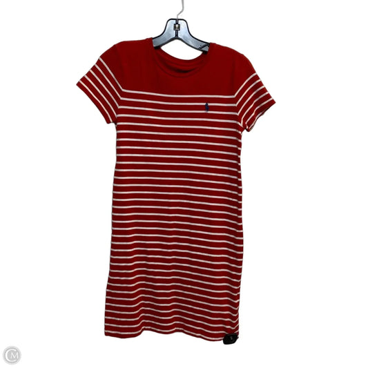 Dress Casual Short By Polo Ralph Lauren In Red & White, Size: S