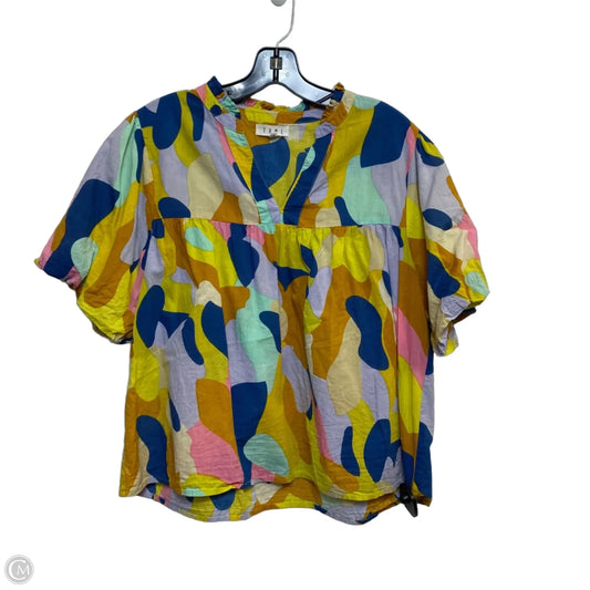 Top Short Sleeve By Thml In Multi-colored, Size: M