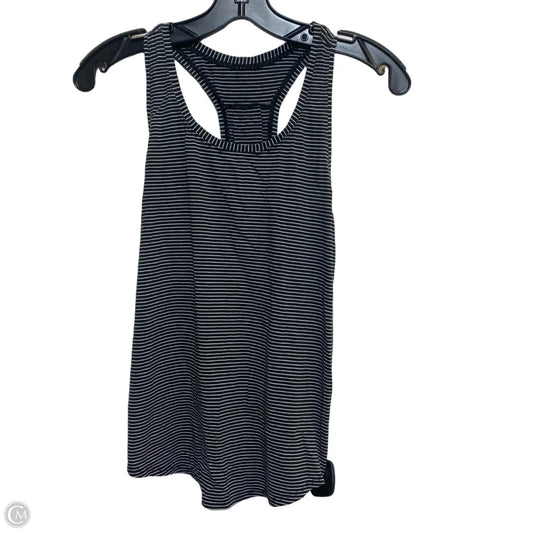 Athletic Tank Top Designer By Lululemon In Black & White, Size: S