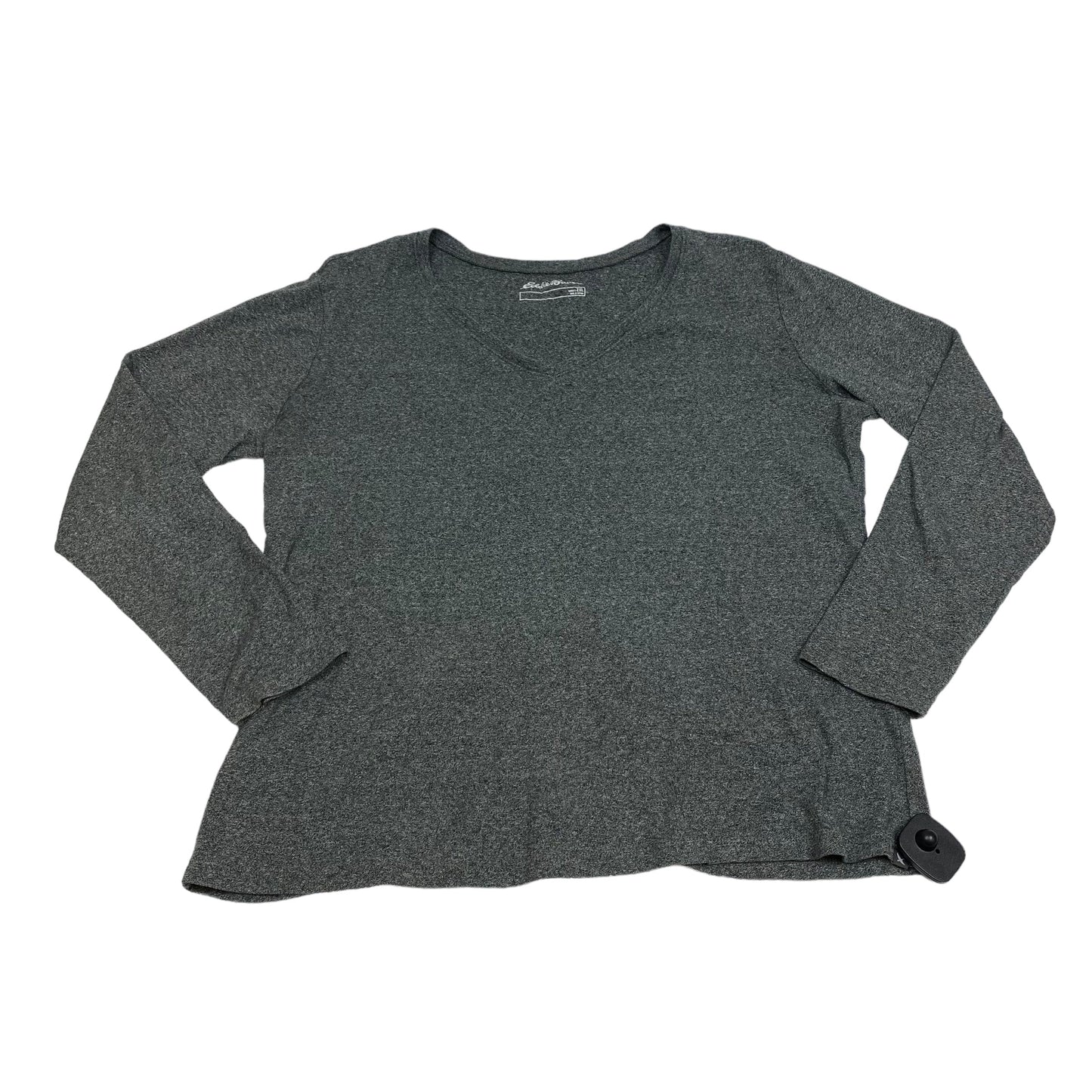 Grey Top Long Sleeve Basic Eddie Bauer, Size 2x