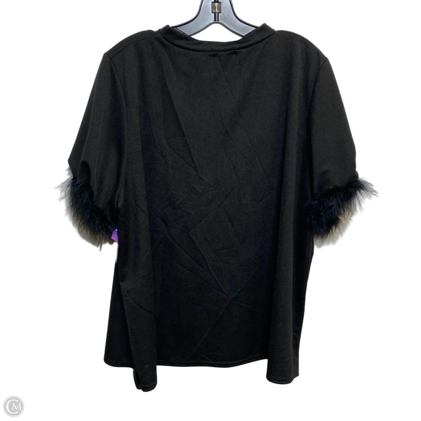 Top Short Sleeve By Boohoo Boutique In Black, Size: 3x