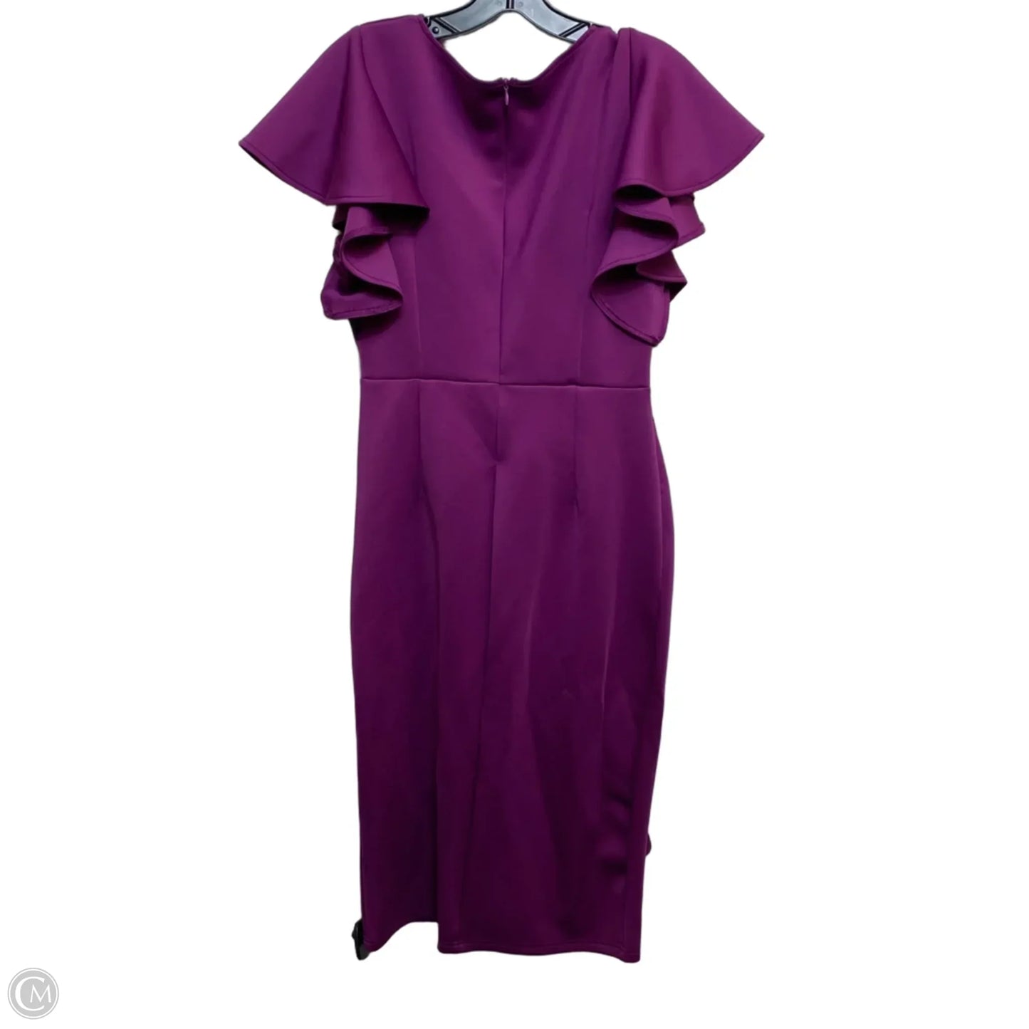 Dress Casual Midi By Cmf In Purple, Size: L
