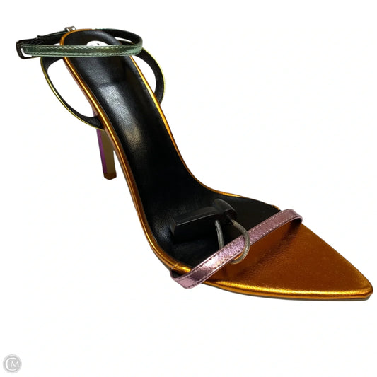 Sandals Heels Stiletto By Cmf In Multi-colored, Size: 11