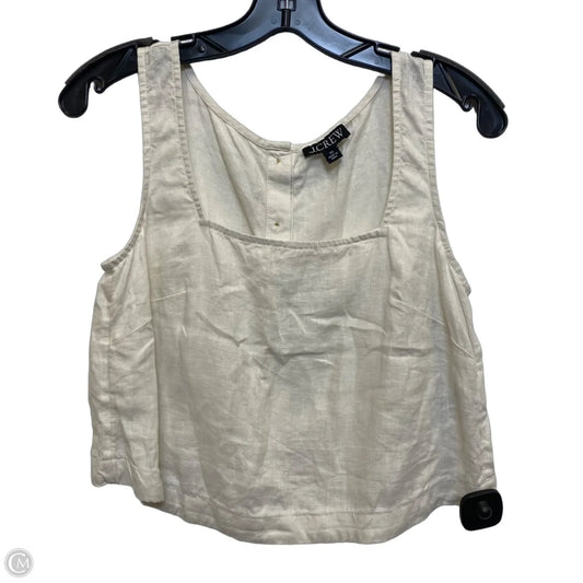 Top Sleeveless By J. Crew In Cream, Size: Xs