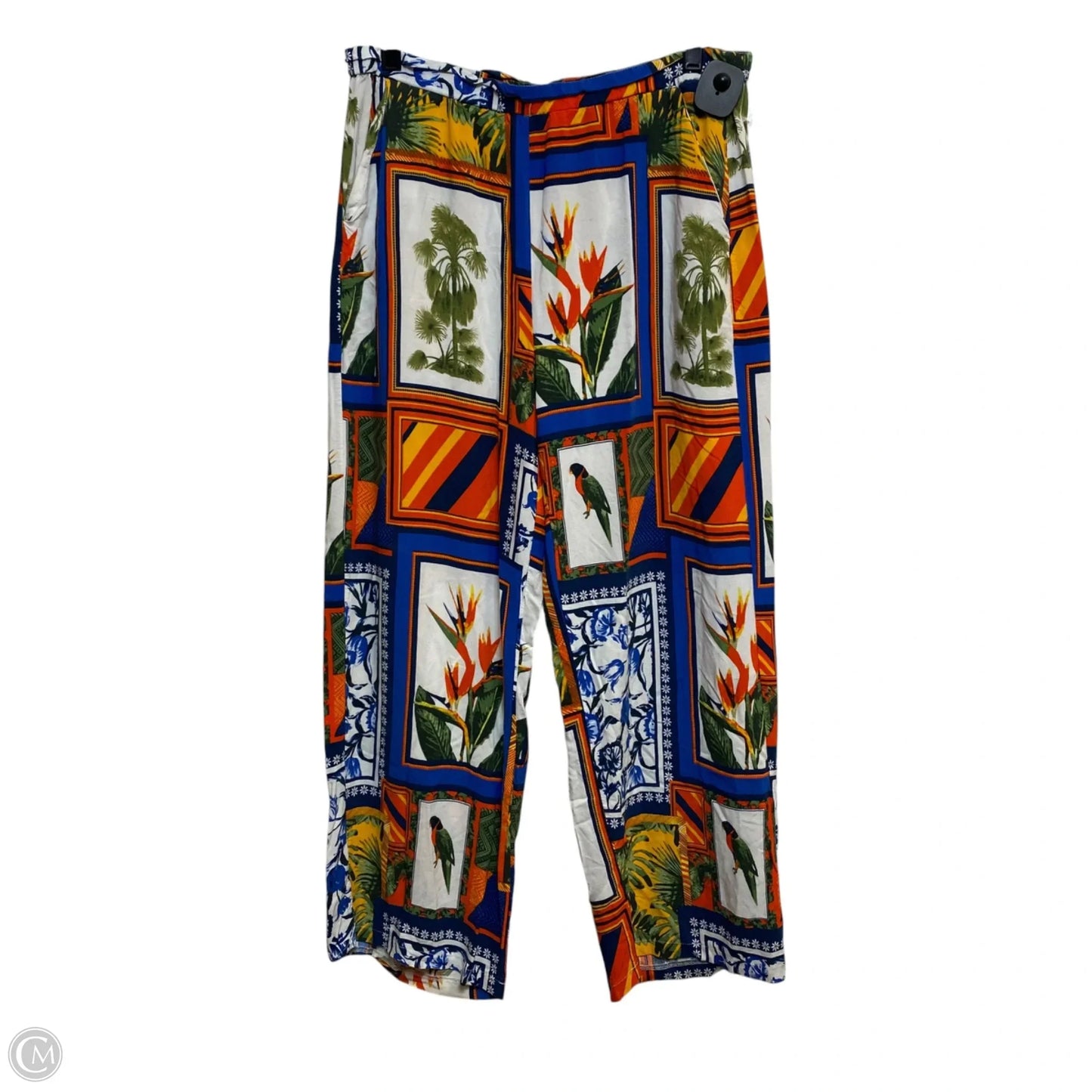Pants Wide Leg By Crosby In Blue & Orange, Size: M