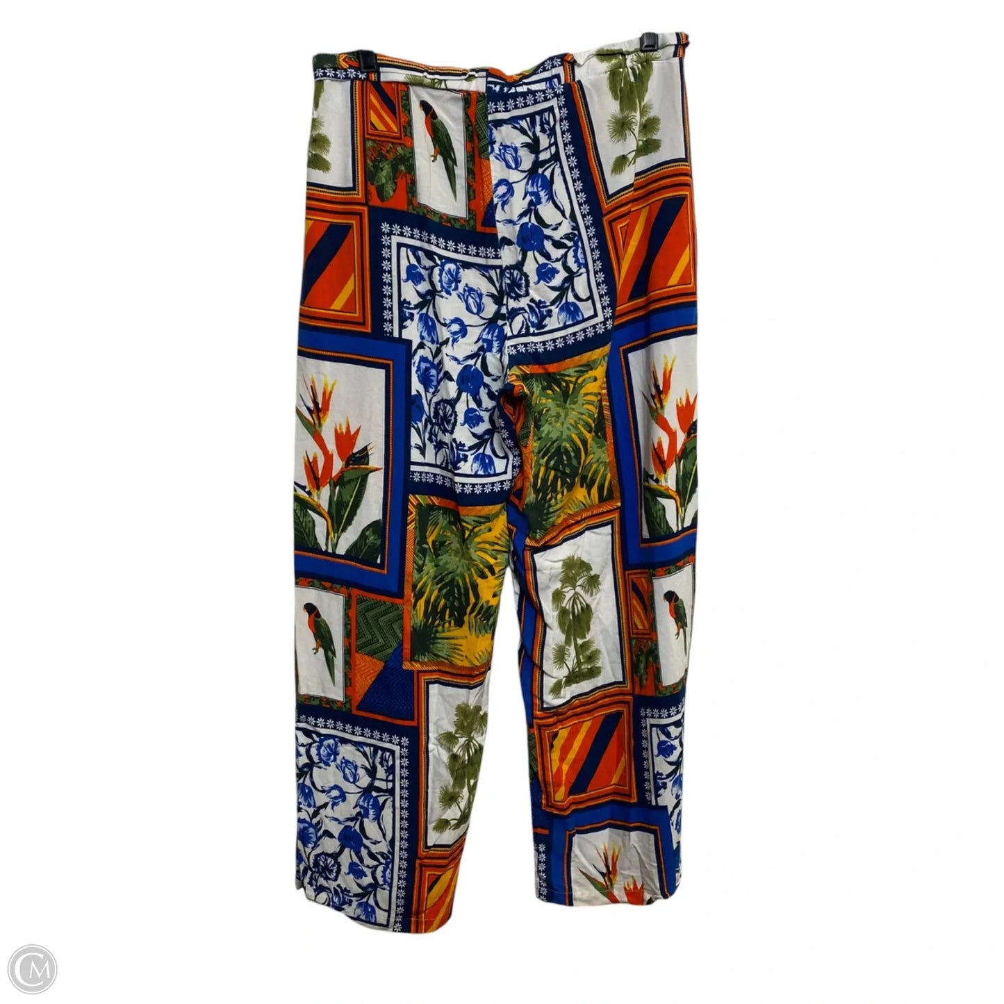 Pants Wide Leg By Crosby In Blue & Orange, Size: M