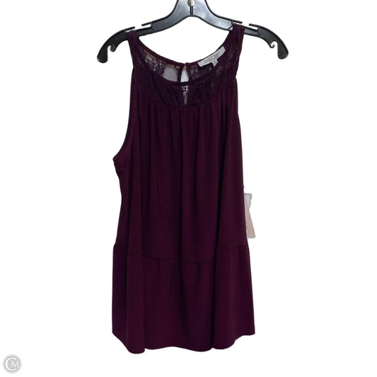 Top Sleeveless By Sweet Rain In Purple, Size: 1x