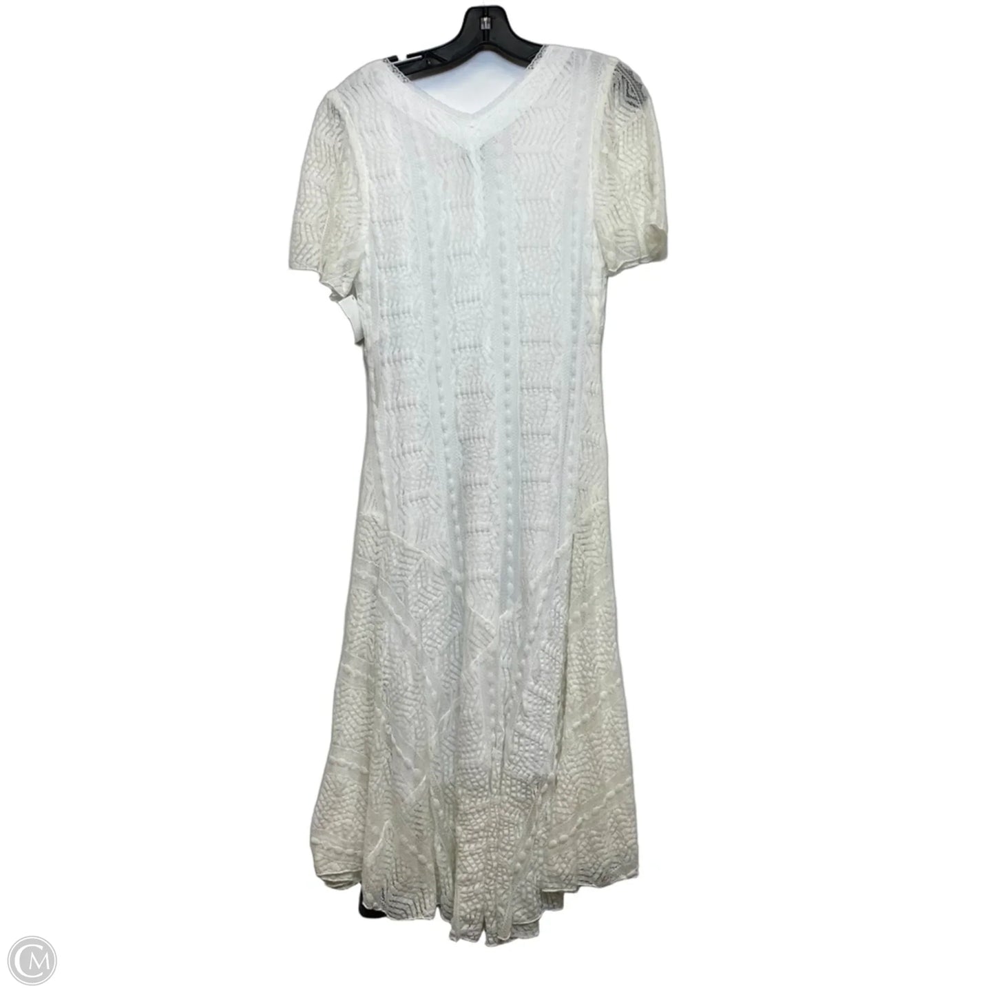 Dress Casual Midi By Clothes Mentor In Cream, Size: M