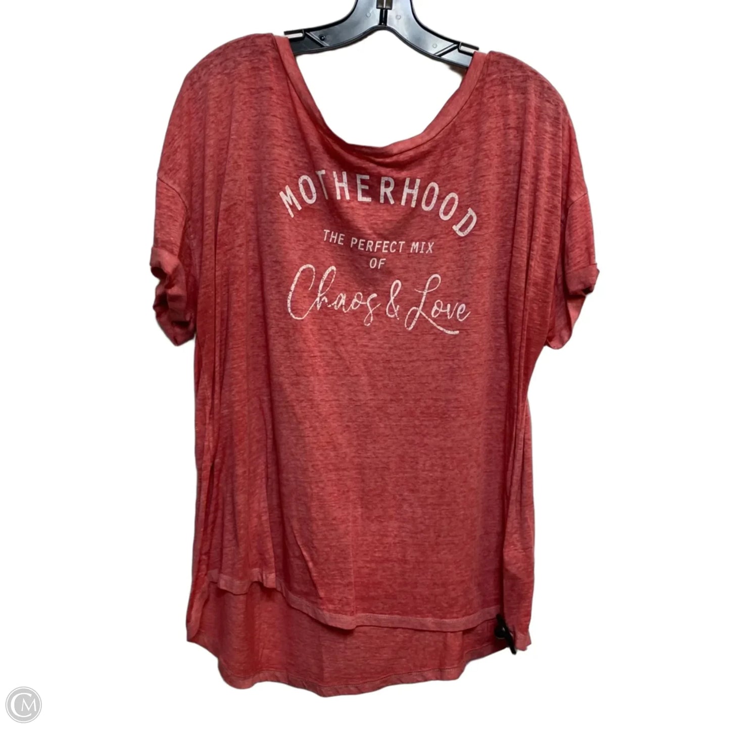 Top Short Sleeve By Maurices In Red, Size: 2x