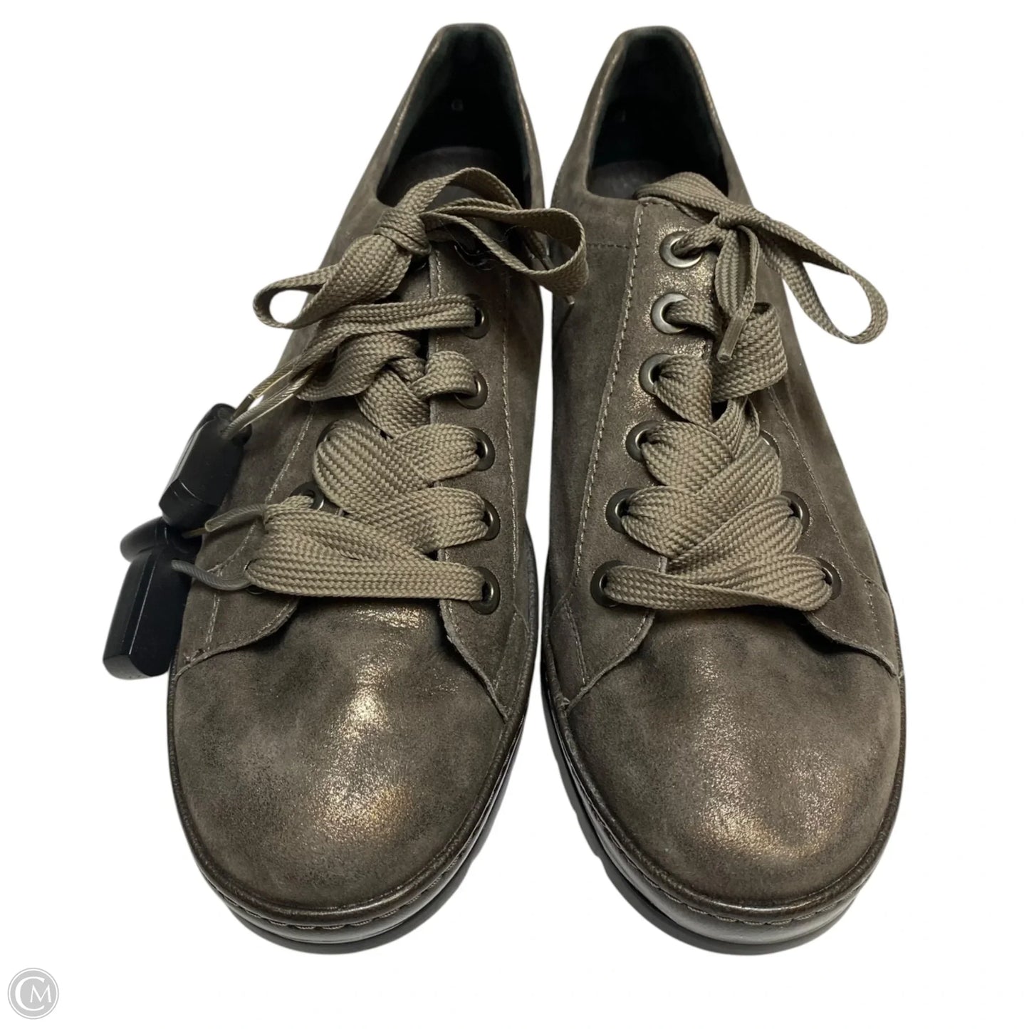 Shoes Flats By Vince In Grey, Size: 10