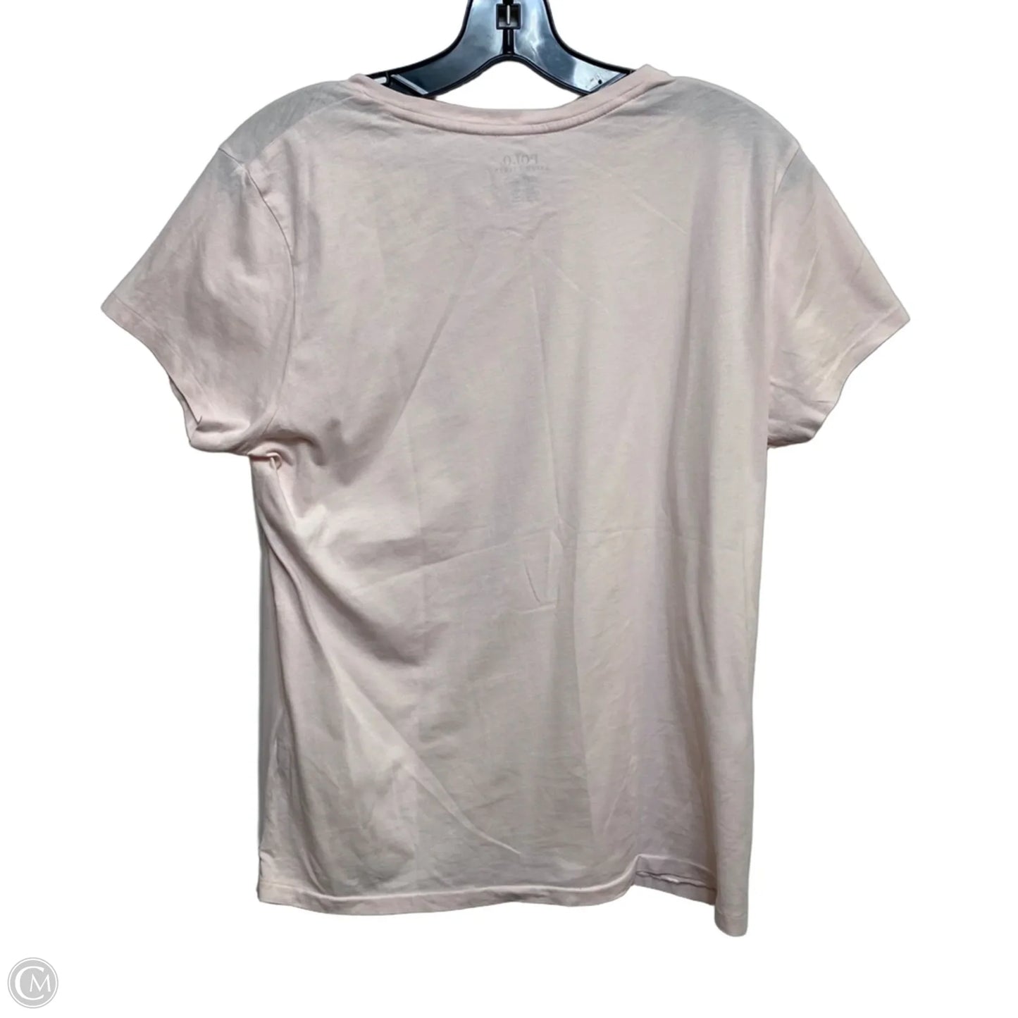 Top Short Sleeve By Polo Ralph Lauren In Pink, Size: L