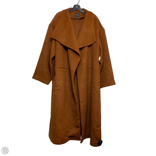 Coat Peacoat By Lane Bryant In Brown, Size: 3x