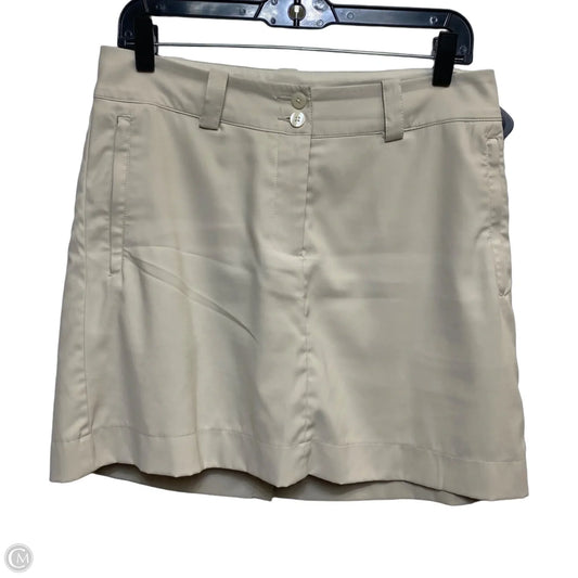 Athletic Skort By Nike Apparel In Tan, Size: S