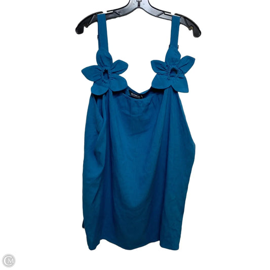 Top Sleeveless By Bloomchic In Blue, Size: 3x