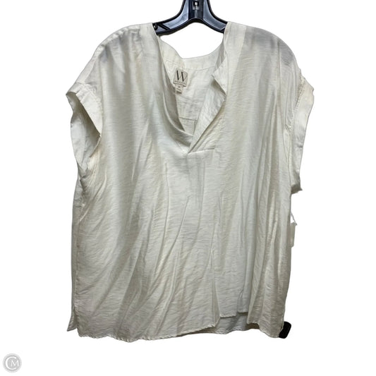 Top Sleeveless By Worthington In White, Size: 2x