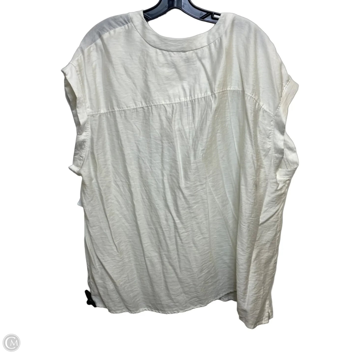 Top Sleeveless By Worthington In White, Size: 2x